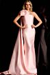 Jovani 48677 Asymmetric Neck One-Shoulder Bow Dress