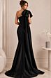 Jovani 48677 Asymmetric Neck One-Shoulder Bow Dress
