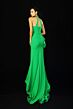 Jovani 48897 Beaded Halter Neck Side Ruffle Drape Dress