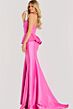 Jovani 49071 Pleated Peplum Strapless Dress