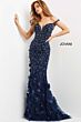 Jovani 03191 Floral Off The Shoulder Dress