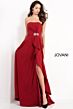 Jovani 4517 High Slit Strapless Dress
