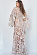 Jovani 00752 Cape Sleeve Lace Mothers Dress