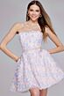 Jovani K05940 Strapless 3D Floral Pastel Dress