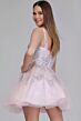 Jovani K22943 Square Neckline Floral Embellished Dress