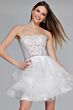 Jovani K24371 Flounce Skirt Lace Top Dress
