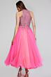 Jovani K38284 Halter Neckline Beaded Top Dress