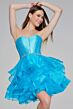 Jovani K39311 Ruffle Skirt Strapless Corset Dress