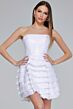 Jovani K39659 Layered Skirt Strapless Sequin Dress