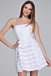 Jovani K39659 Layered Skirt Strapless Sequin Dress