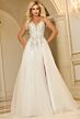 Jovani 25691 High Slit Embellished Bodice Dress