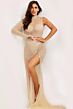 Jovani 38855 Cutout Back Embellished Illusion Dress