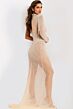 Jovani 38855 Cutout Back Embellished Illusion Dress