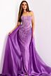 Jovani 39056 Sweetheart Neck Detachable Overskirt Dress