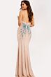 Jovani 39944 Beaded Strapless Slim-Flare Silhouette Dress