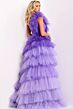 Jovani 40220 Asymmetric Waist Tiered Ruffle Skirt Dress