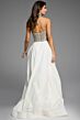 Jovani 41141 Front Bow High Slit Dress