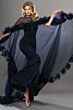 Jovani 44321 Sheer Cape Fitted Strapless Dress