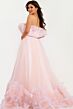 Jovani 44391 Ruffle Hem Crumbcatcher Neck Dress