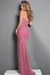 Jovani 45434 Strapless High Slit Beaded Dress