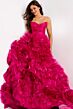 Jovani 45495 Ruffle Skirt Sweetheart Neck Dress