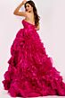 Jovani 45495 Ruffle Skirt Sweetheart Neck Dress