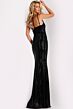 Jovani 45526 Sequin Scoop Neck Spaghetti Strap Dress