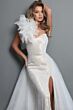 Jovani 47895 High Slit Beaded One-Shoulder Dress