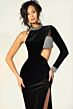 Jovani 48481 Side Slit Cutout Back Dress