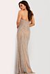 Jovani 48572 Scoop Neck Beaded High Slit Dress