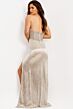Jovani 48614 High Slit Strapless Sweetheart Neck Dress