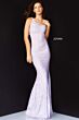 Jovani JVN06734 Open Back One Shoulder Dress