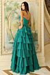 Jovani 47762 Tiered Ruffle Skirt Peek-A-Boo Sweetheart Neck Dress