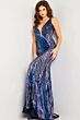Jovani 05103 Plunging Neckline Embellished Dress