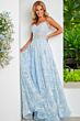 Jovani JVN06474 Sweetheart Neckline Floral Dress