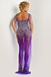 Jovani 07031 Sheer Skirt Fringe Strap Dress