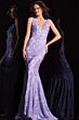 Jovani 08646 Open Back Embellished Dress