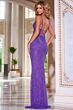 Jovani 22286 Lace-Up Back Embellished Dress