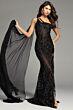 Jovani 22602 Shoulder Cape Illusion Dress