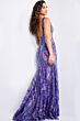 Jovani 22770 Open Back Illusion Side Dress