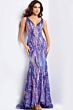 Jovani 22770 Open Back Illusion Side Dress