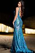 Jovani 22770 Open Back Illusion Side Dress