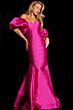 Jovani 22830 Puff Sleeves Strapless Dress