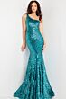 Jovani 23076 One Shoulder Sequin Dress