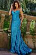 Jovani 23077 Corset Bodice Strapless Dress