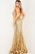 Jovani 23079 Illusion Sides Sequin Dress