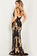 Jovani 23319 Open Back Two Tone Dress