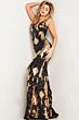 Jovani 23319 Open Back Two Tone Dress
