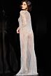 Jovani 23895 Beaded Bodysuit with Cape