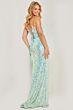 Jovani 24299 Embroidered Bodice Open Slit Dress